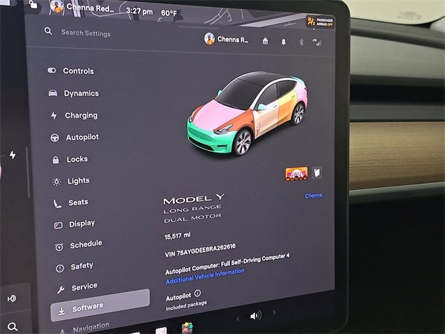 Used 2024 Tesla Model Y Long Range with VIN 7SAYGDEE8RA262616 for sale in Northfield, Minnesota