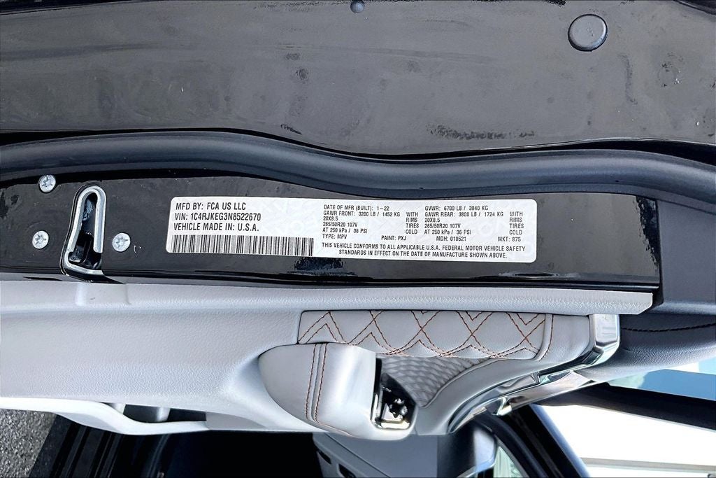 2022 Jeep Grand Cherokee L Summit