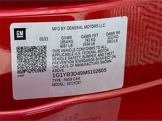 2021 Chevrolet Corvette 2LT