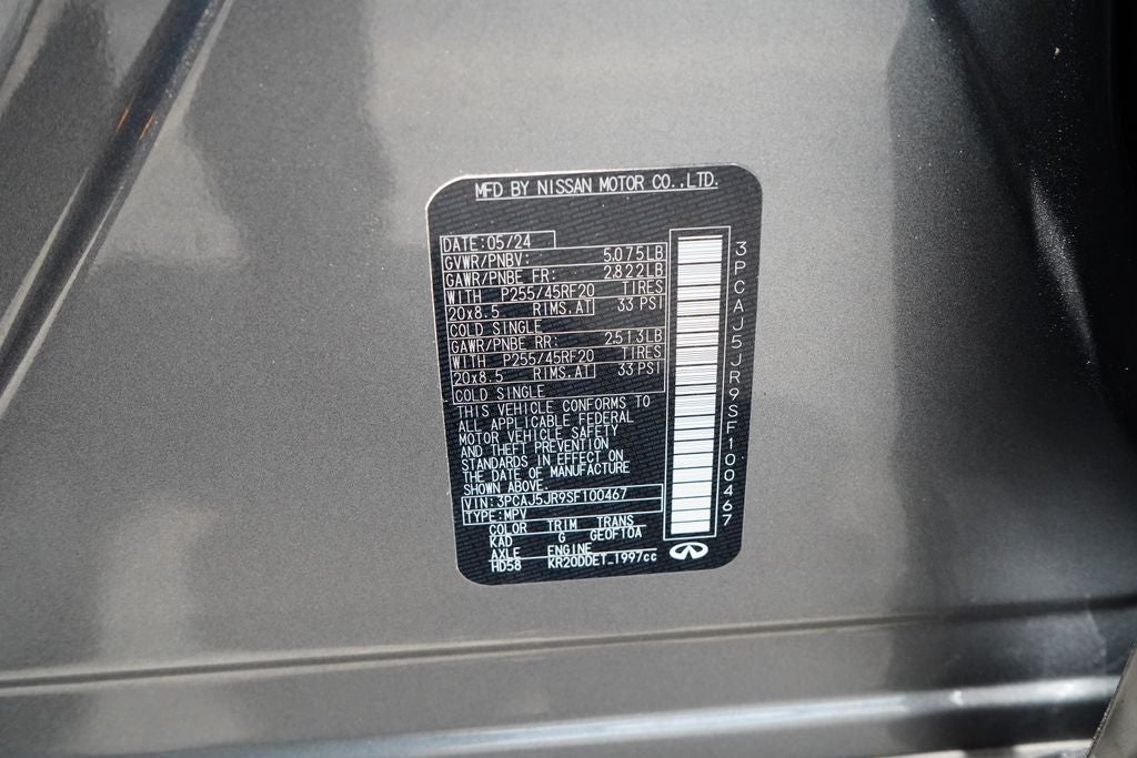 2025 INFINITI QX55 LUXE CERTIFIED PREOWNED!