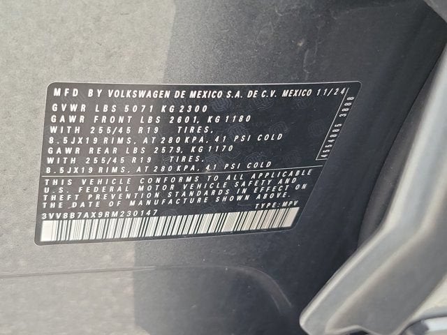 2024 Volkswagen Tiguan 2.0T SE R-Line Black