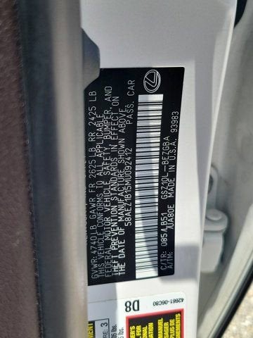 2021 Lexus ES 350 Luxury