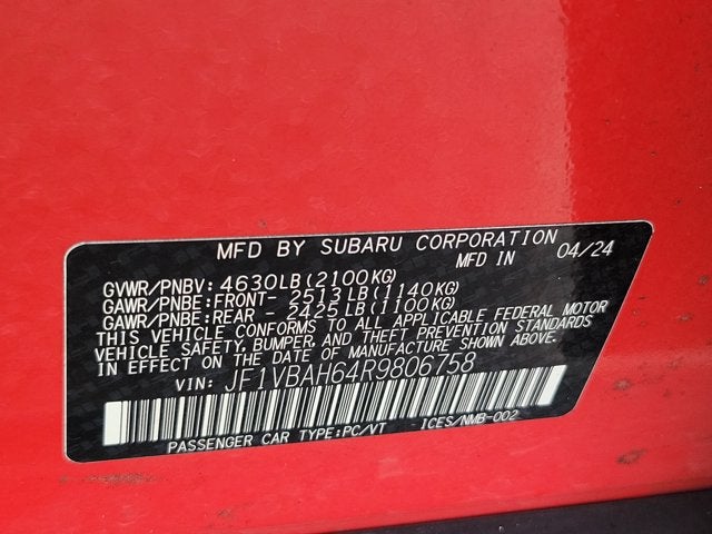 2024 Subaru WRX Premium