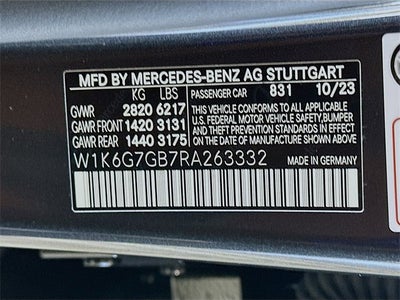 2024 Mercedes-Benz S-Class S 580