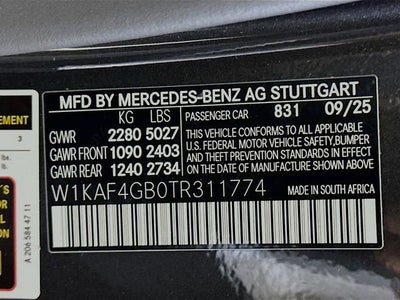 2026 Mercedes-Benz C-Class C 300
