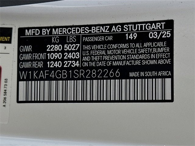 2025 Mercedes-Benz C-Class C 300