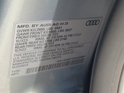 2025 Audi SQ8 4.0T Premium Plus