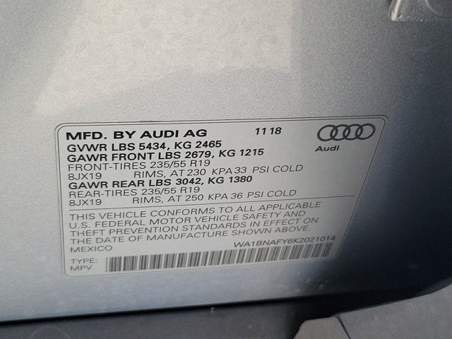 2019 Audi Q5 2.0T Premium Plus