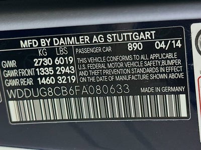 2015 Mercedes-Benz S-Class S 550