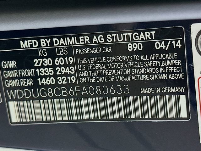 2015 Mercedes-Benz S-Class S 550