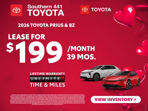 2026 Toyota Prius & bZ Special