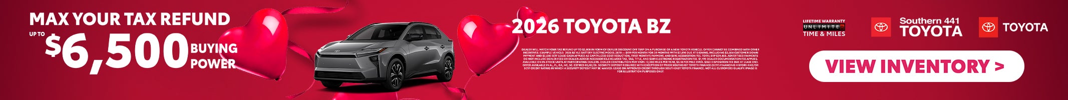 February 2026 Toyota bZ Special