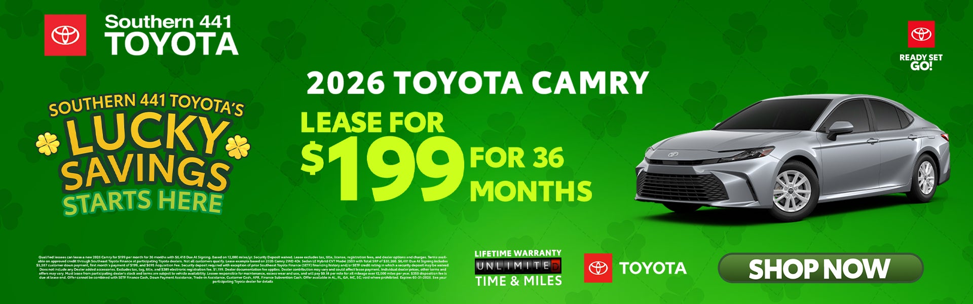 March Toyota Camry Special