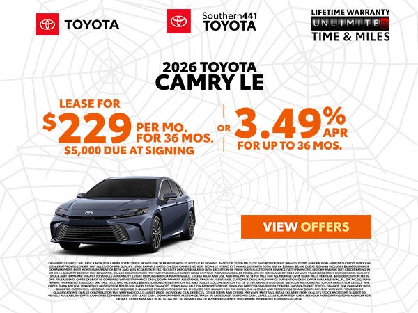 Toyota Camry Special in Royal Palm Beach