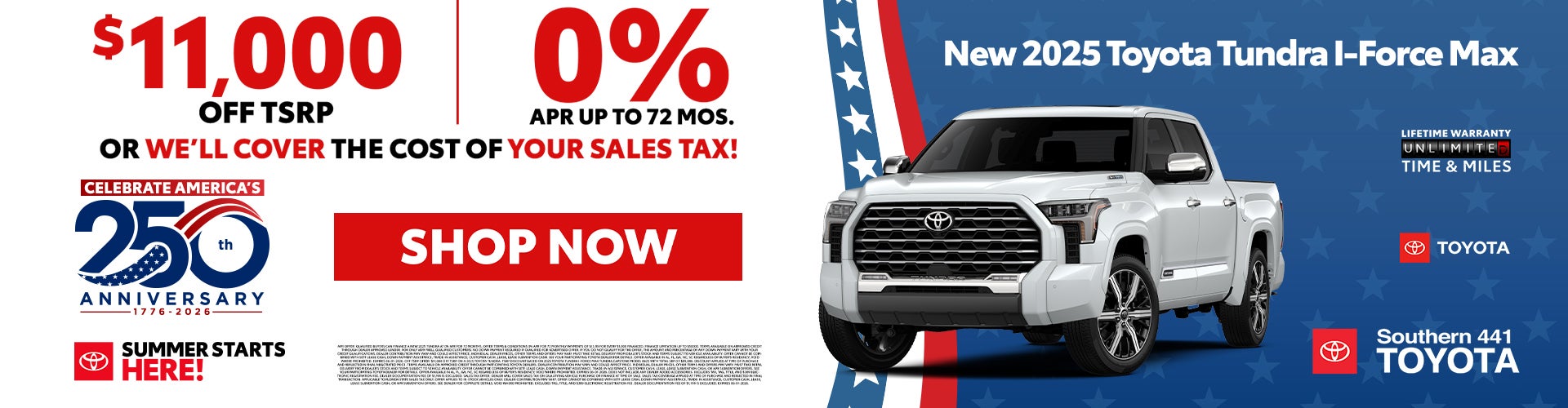 Toyota Tundra May 2026 Offer
