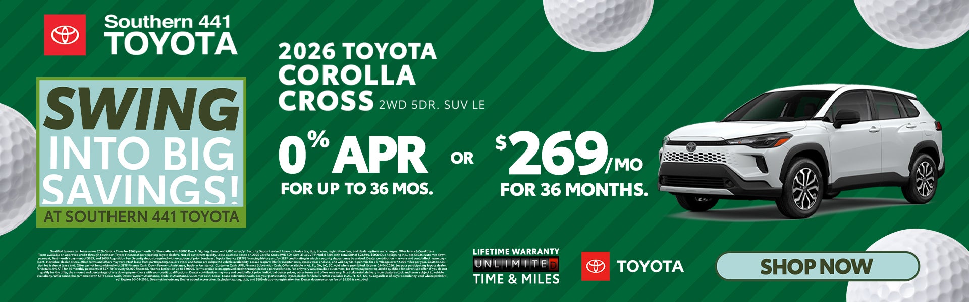 April 2026 Corolla Cross Offer