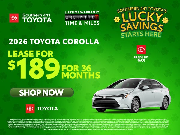 March 2026 Corolla Offer
