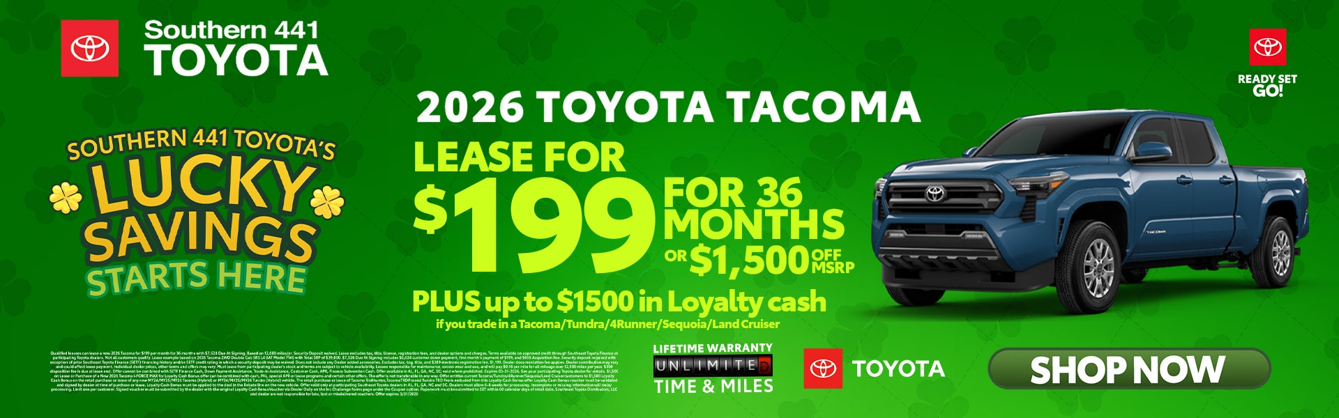 March Tacoma Special