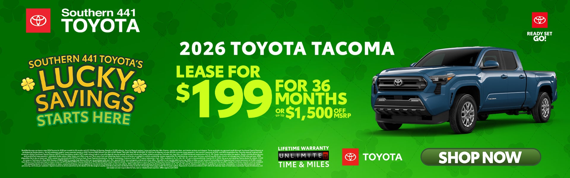 March Tacoma Special